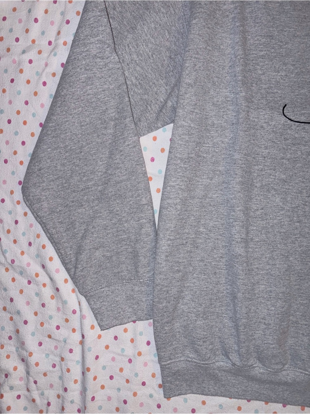 PacSun PS/LA Abstract Line Art Graphic Crewneck Sweatshirt Gray Medium - Picture 3 of 7